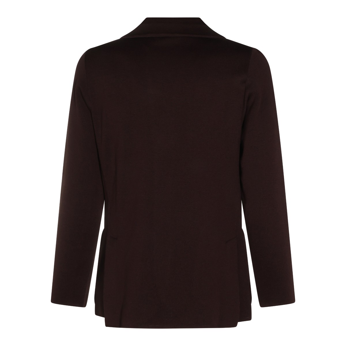 DARK BROWN WOOL KNITWEAR