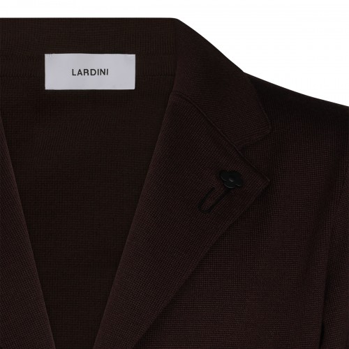 DARK BROWN WOOL KNITWEAR