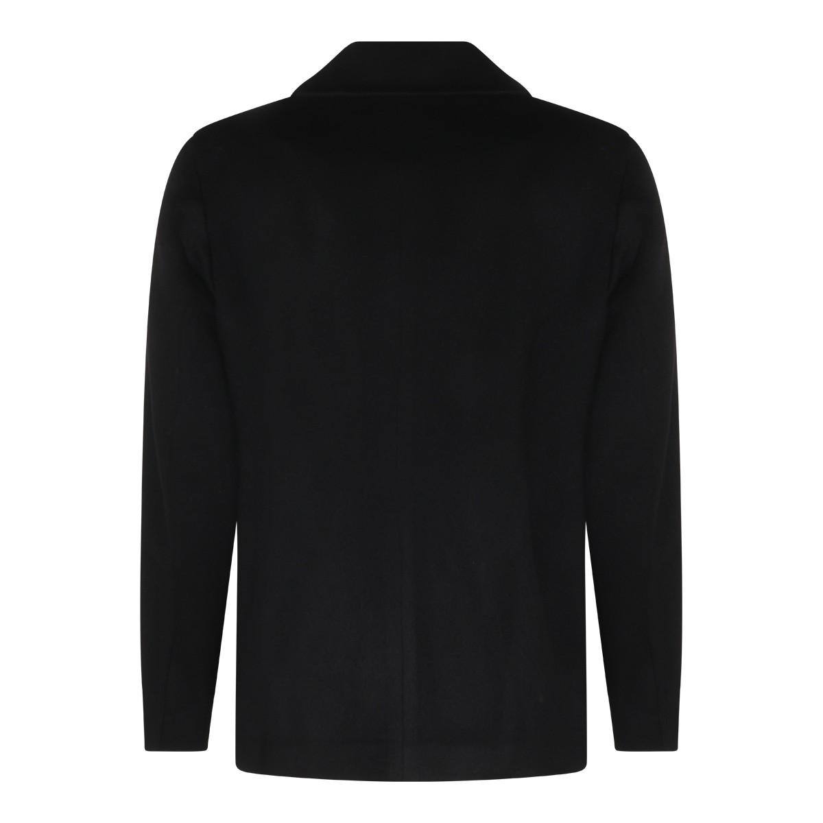 BLACK WOOL CASUAL JACKET