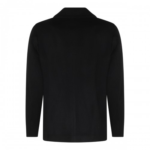 BLACK WOOL CASUAL JACKET