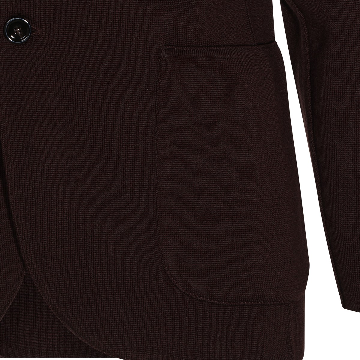 DARK BROWN WOOL KNITWEAR
