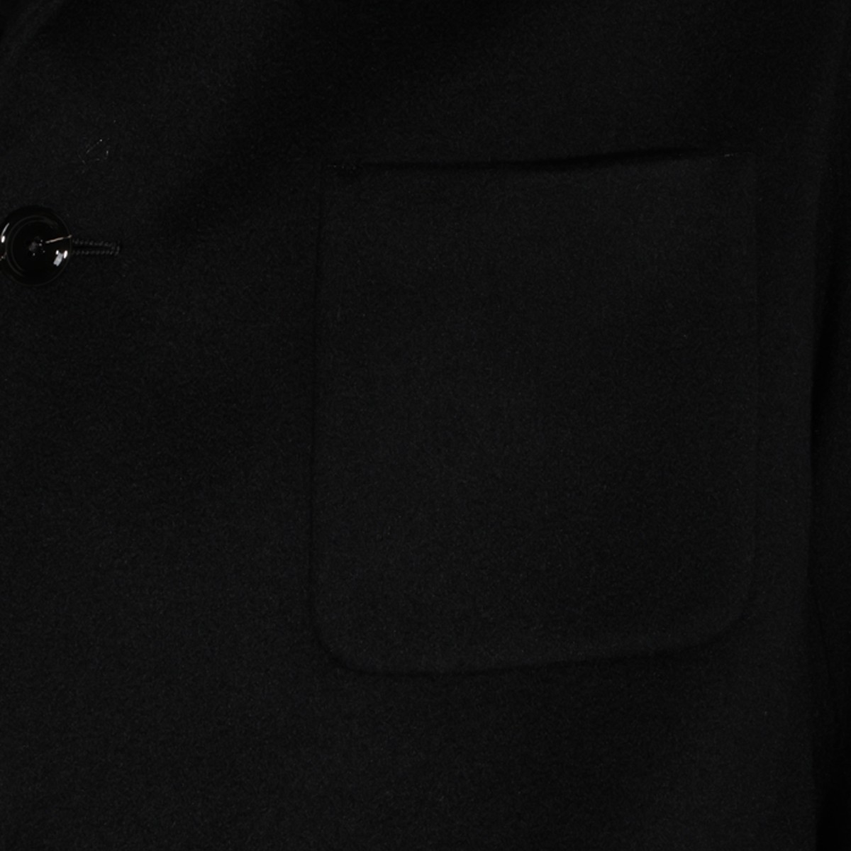 BLACK WOOL CASUAL JACKET