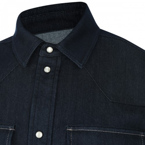 DARK BLUE DENIM SHIRT