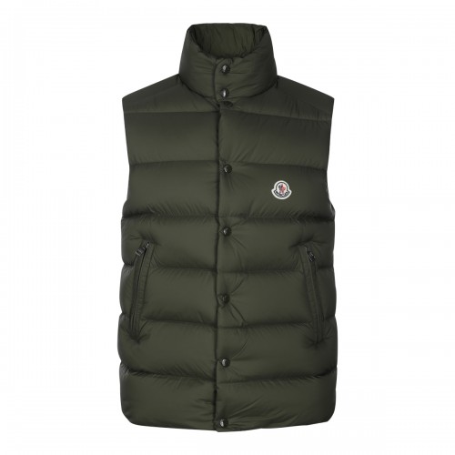 GREEN PUFFER TIBB VEST DOWN JACKET