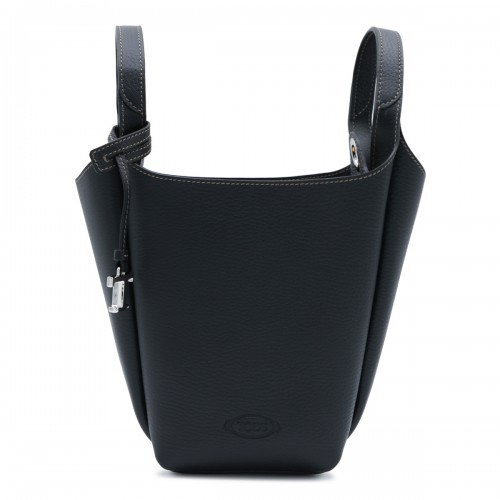 BLACK LEATHER APA MINI SATCHEL