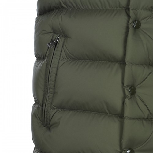 GREEN PUFFER TIBB VEST DOWN JACKET