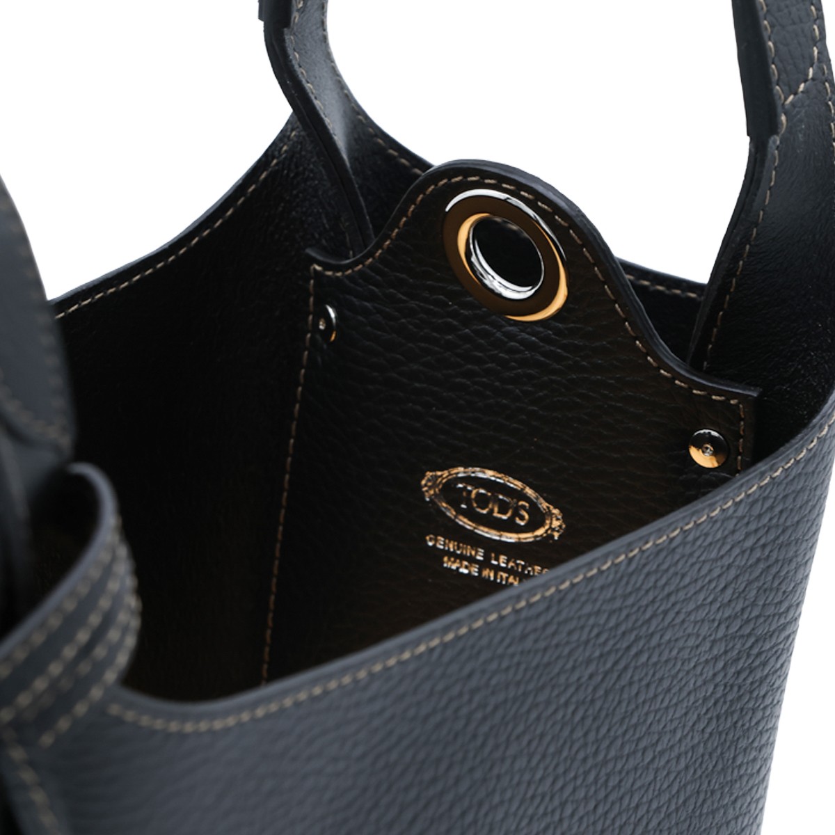 BLACK LEATHER APA MINI SATCHEL