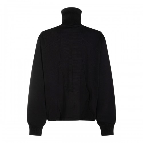 BLACK COTTON CASUAL JACKET