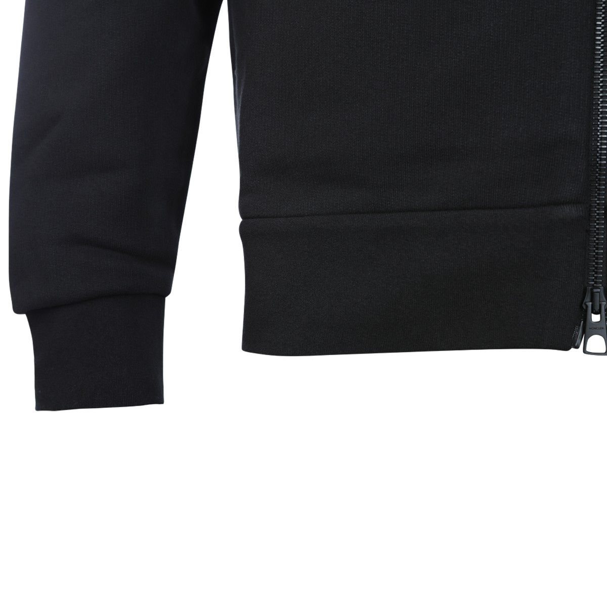 BLACK COTTON SWEATSHIRT