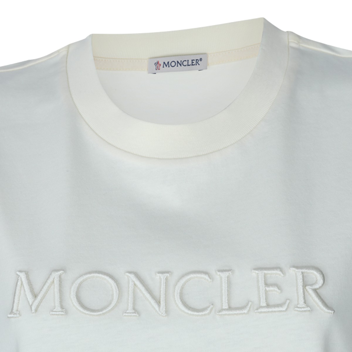 WHITE COTTON LOGO T-SHIRT