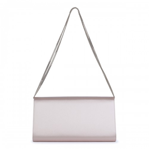 PINK SATIN EFFLORESCENCE TOP HANDLE BAG