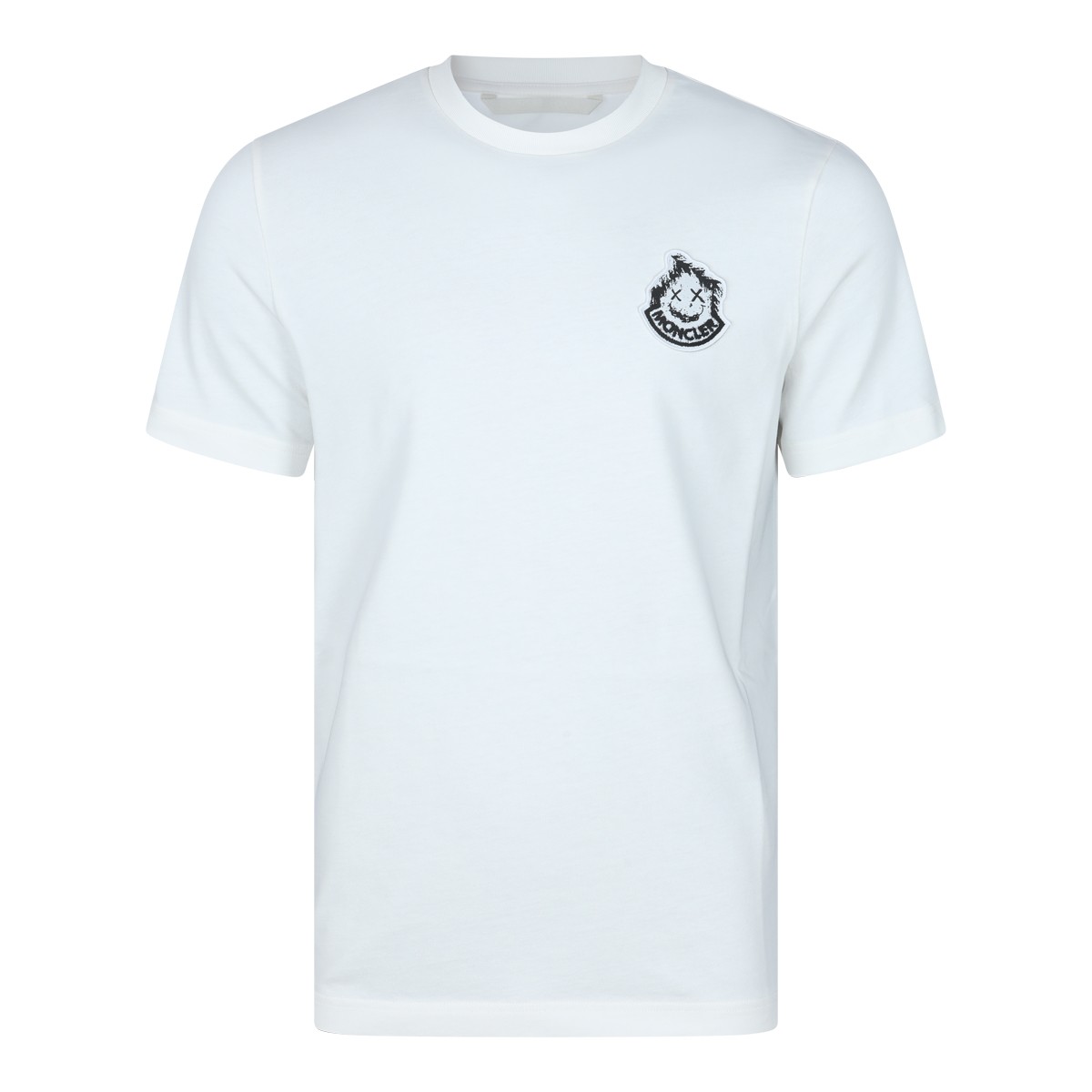 WHITE COTTON LOGO T-SHIRT