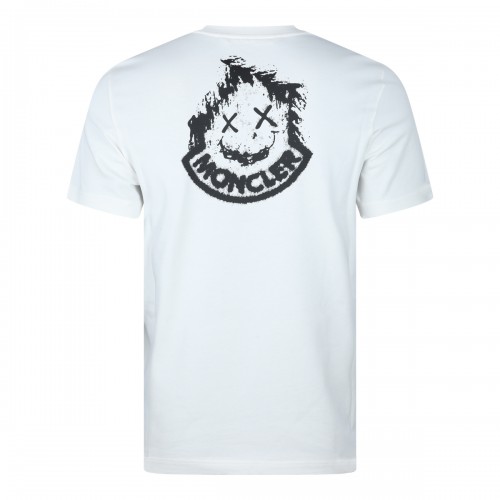 WHITE COTTON LOGO T-SHIRT 2