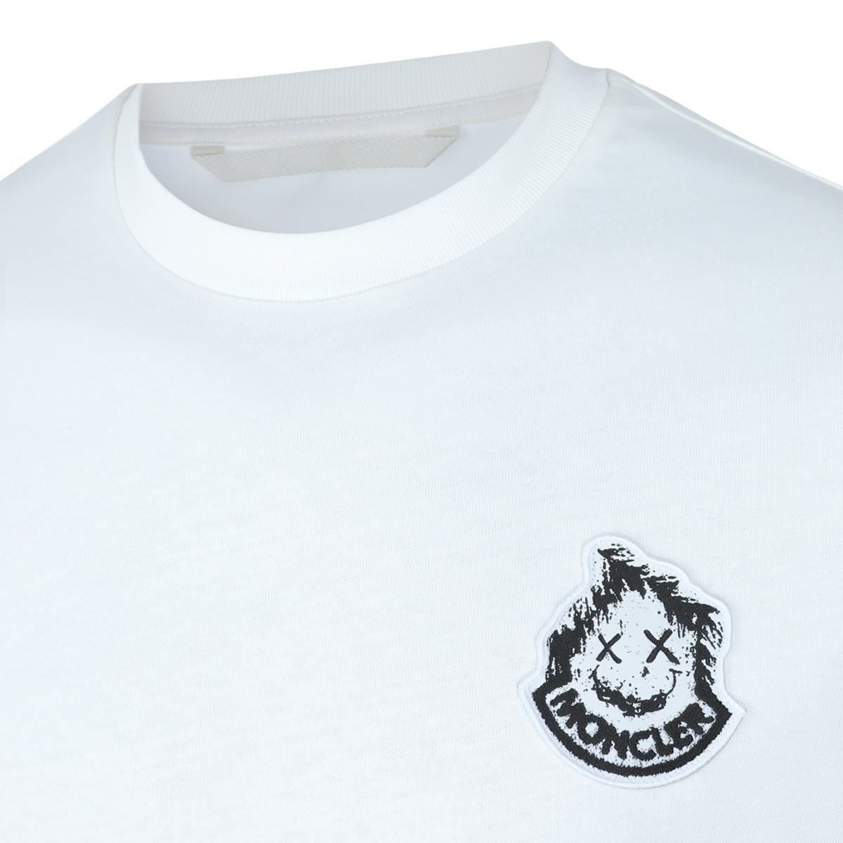 WHITE COTTON LOGO T-SHIRT