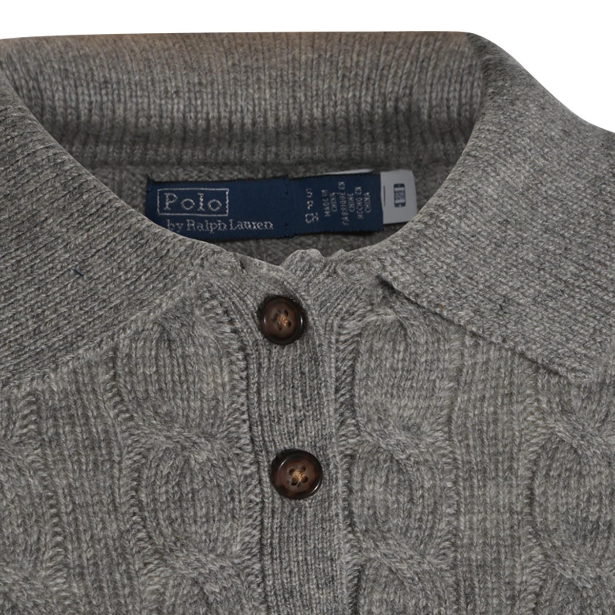 GREY HEATHER WOOL AND CASHMERE BLEND...