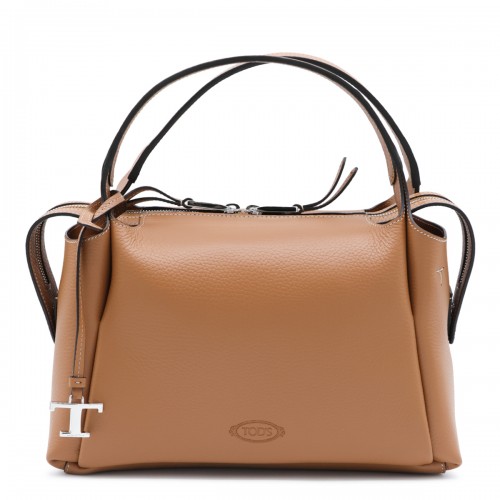 DARK BROWN LEATHER APA SMALL TOP HANDLE BAG