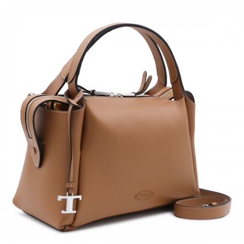 DARK BROWN LEATHER APA SMALL TOP HANDLE BAG