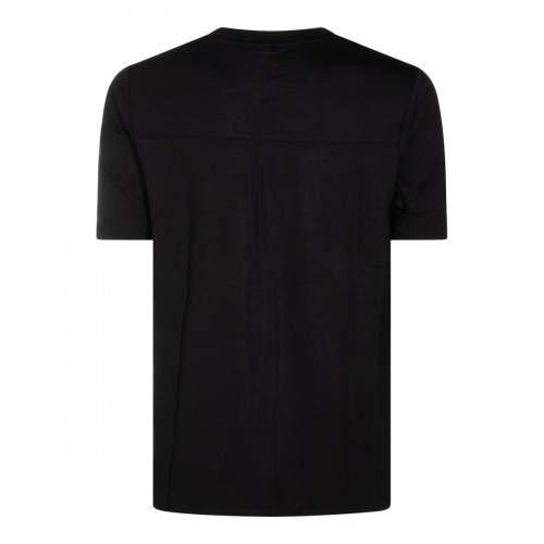 BLACK VISCOSE T-SHIRT