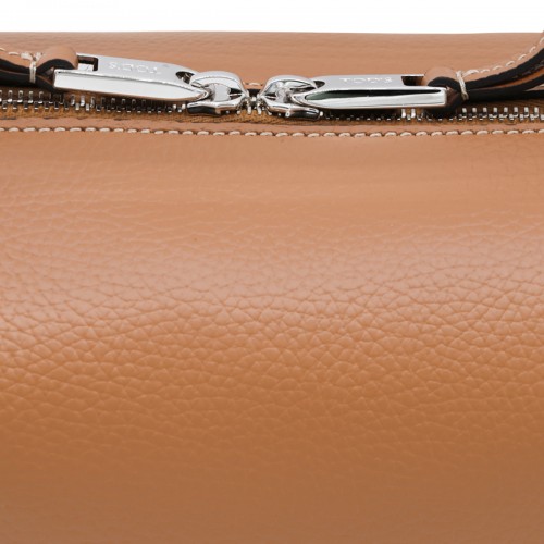 DARK BROWN LEATHER APA SMALL TOP HANDLE BAG