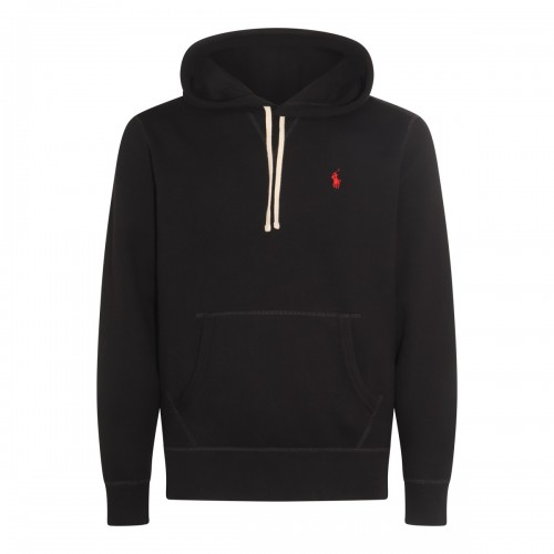BLACK COTTON SWEATSHIRT