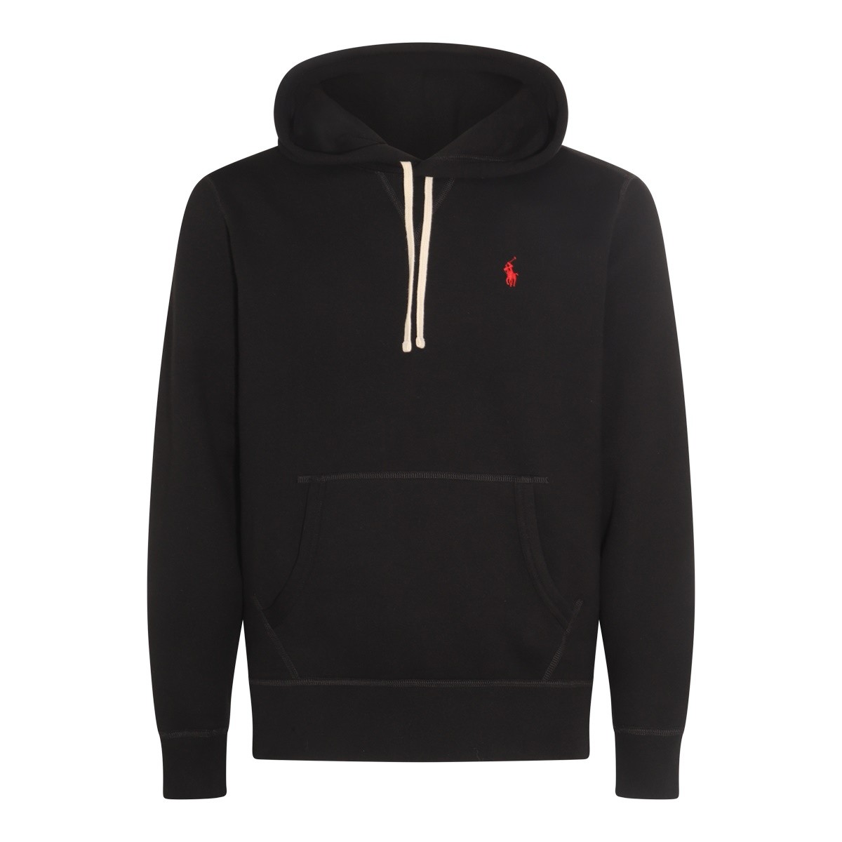 BLACK COTTON SWEATSHIRT