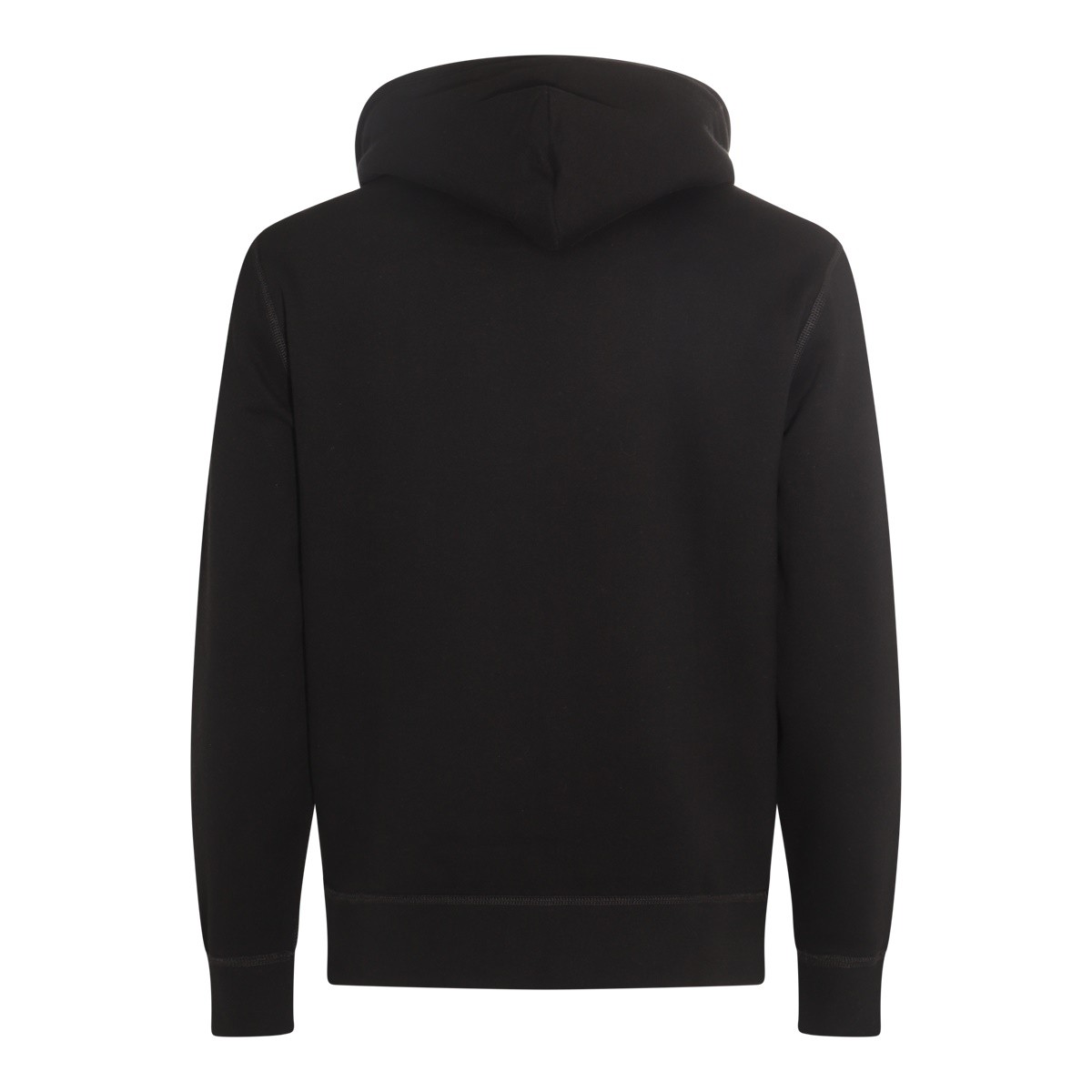 BLACK COTTON SWEATSHIRT