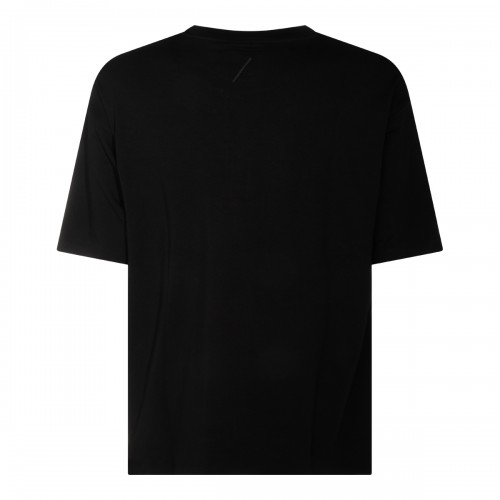 BLACK COTTON T-SHIRT