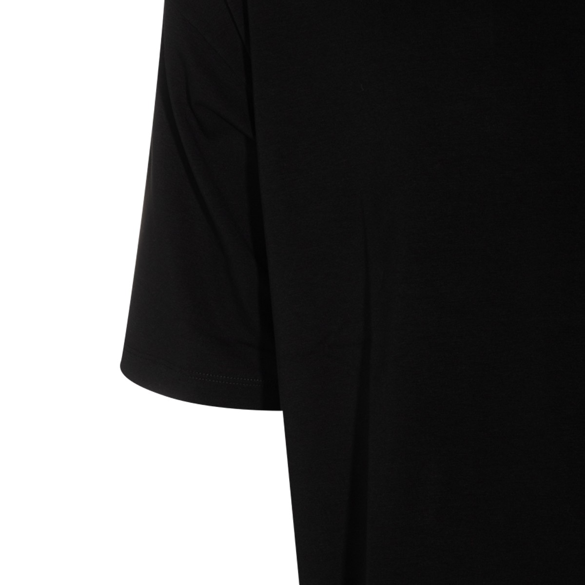 BLACK COTTON T-SHIRT