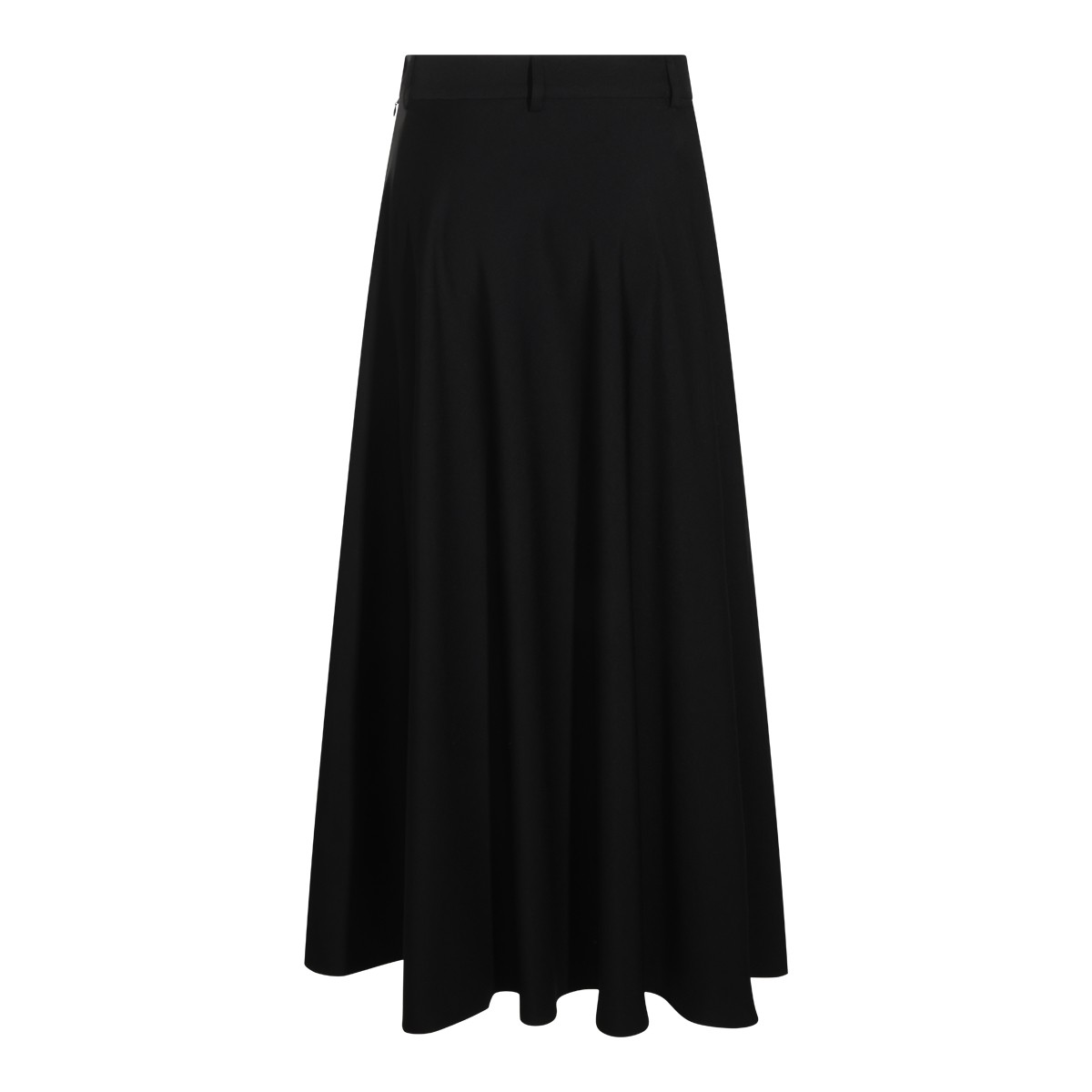 NAVY LONG PLEATED SKIRT