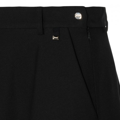 NAVY LONG PLEATED SKIRT
