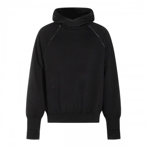 BLACK COTTON SWEATSHIRT