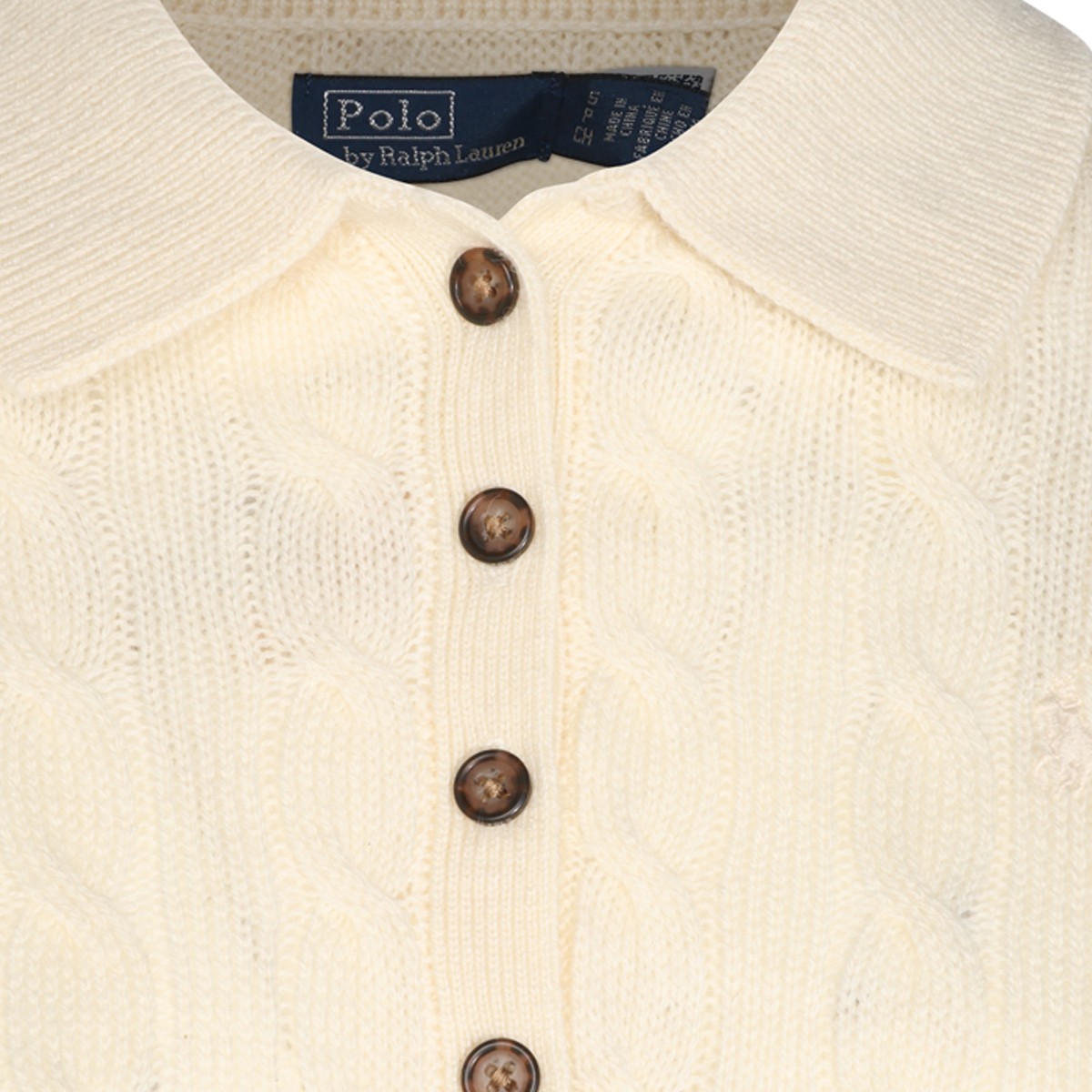 CREAM WOOL AND CASHMERE BLEND KNITTED...