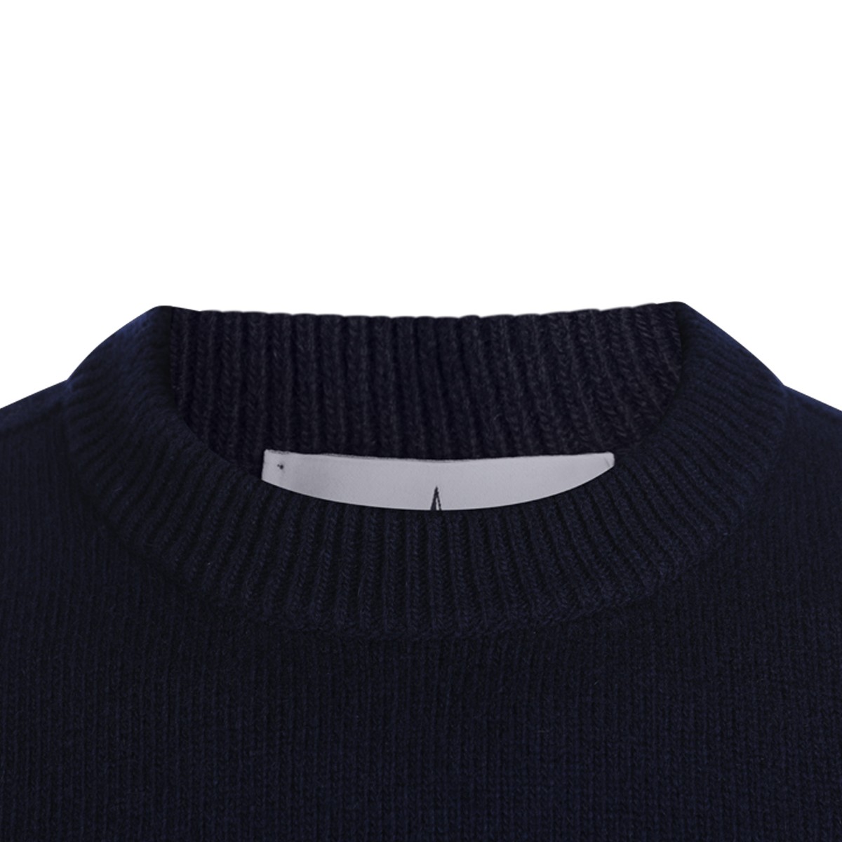 NAVY BLUE WOOL BLEND SWEATER