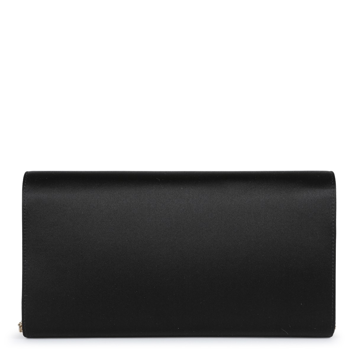 BLACK SATIN EFFLORESCENCE TOP HANDLE BAG