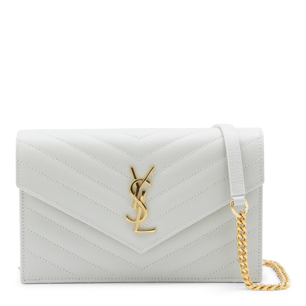 CREAM SOFT LEATHER ENVELOPE MINI BAG