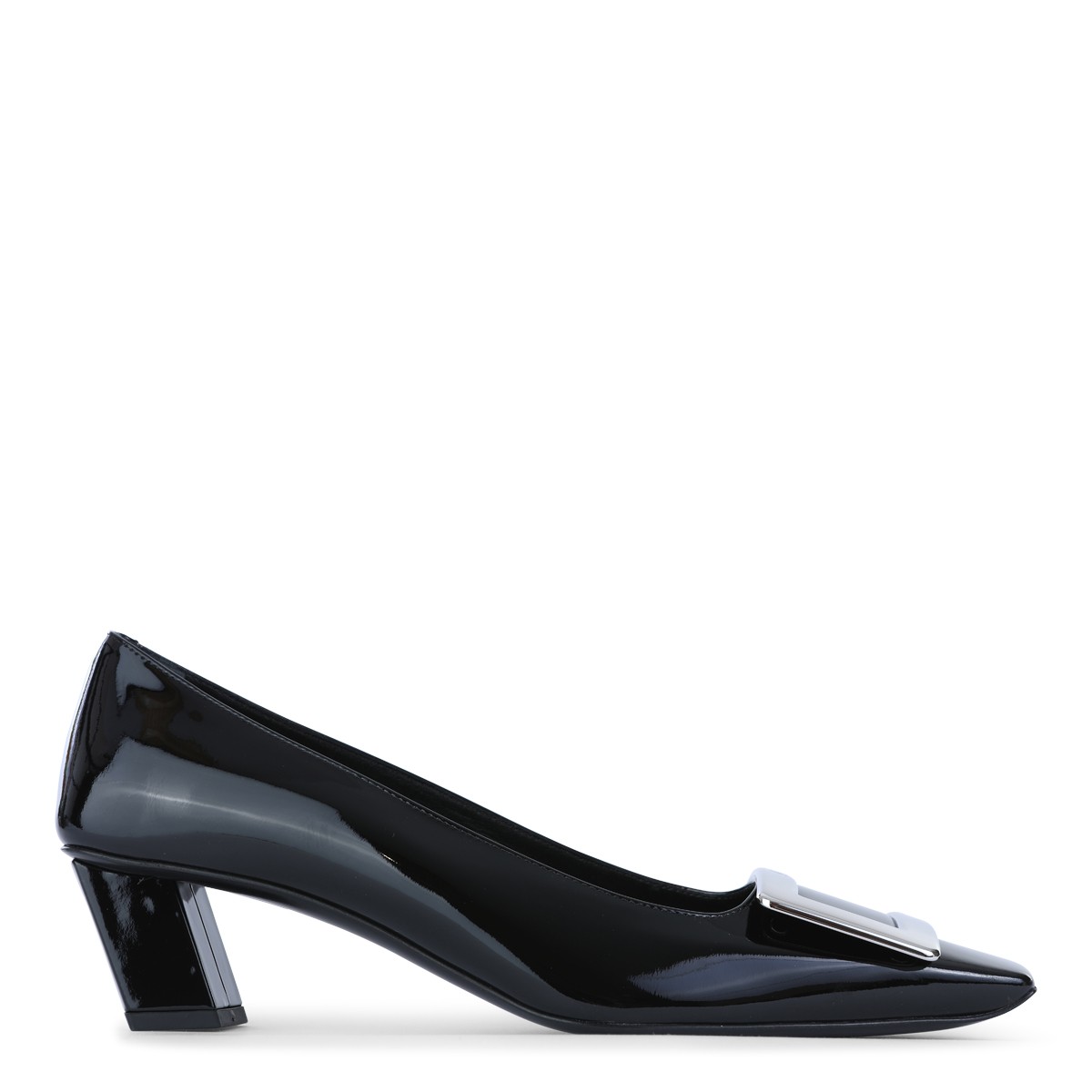 BLACK LEATHER BELLE VIVIER PUMPS