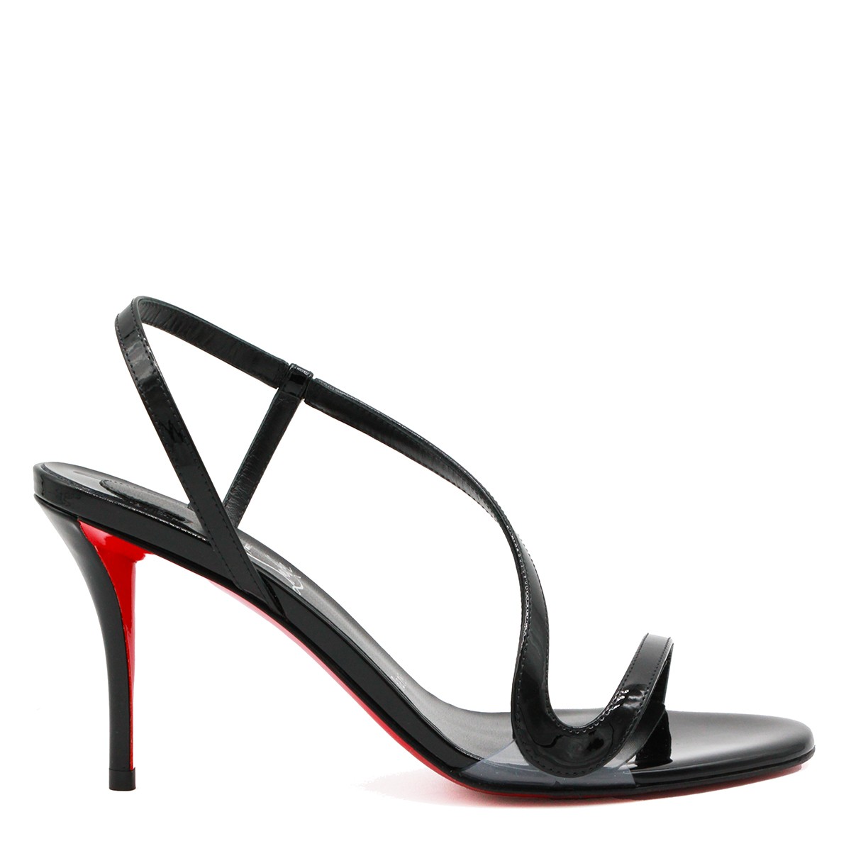 BLACK LEATHER ROSA SANDALS