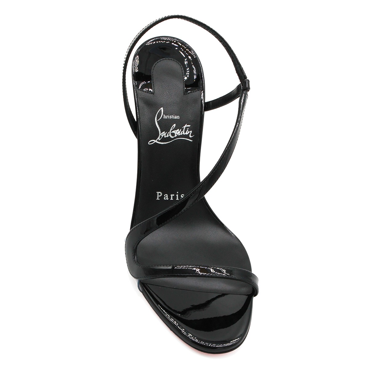 BLACK LEATHER ROSA SANDALS