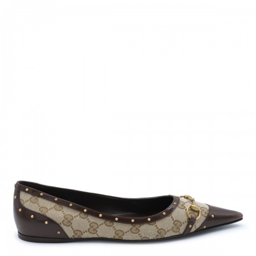 BEIGE EBONY FLATS
