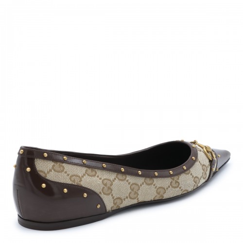 BEIGE EBONY FLATS