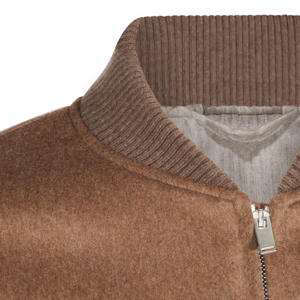 CAMEL WOOL CASUAL JACKET