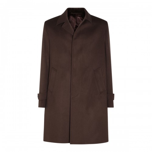 BROWN VIRGIN WOOL AND...