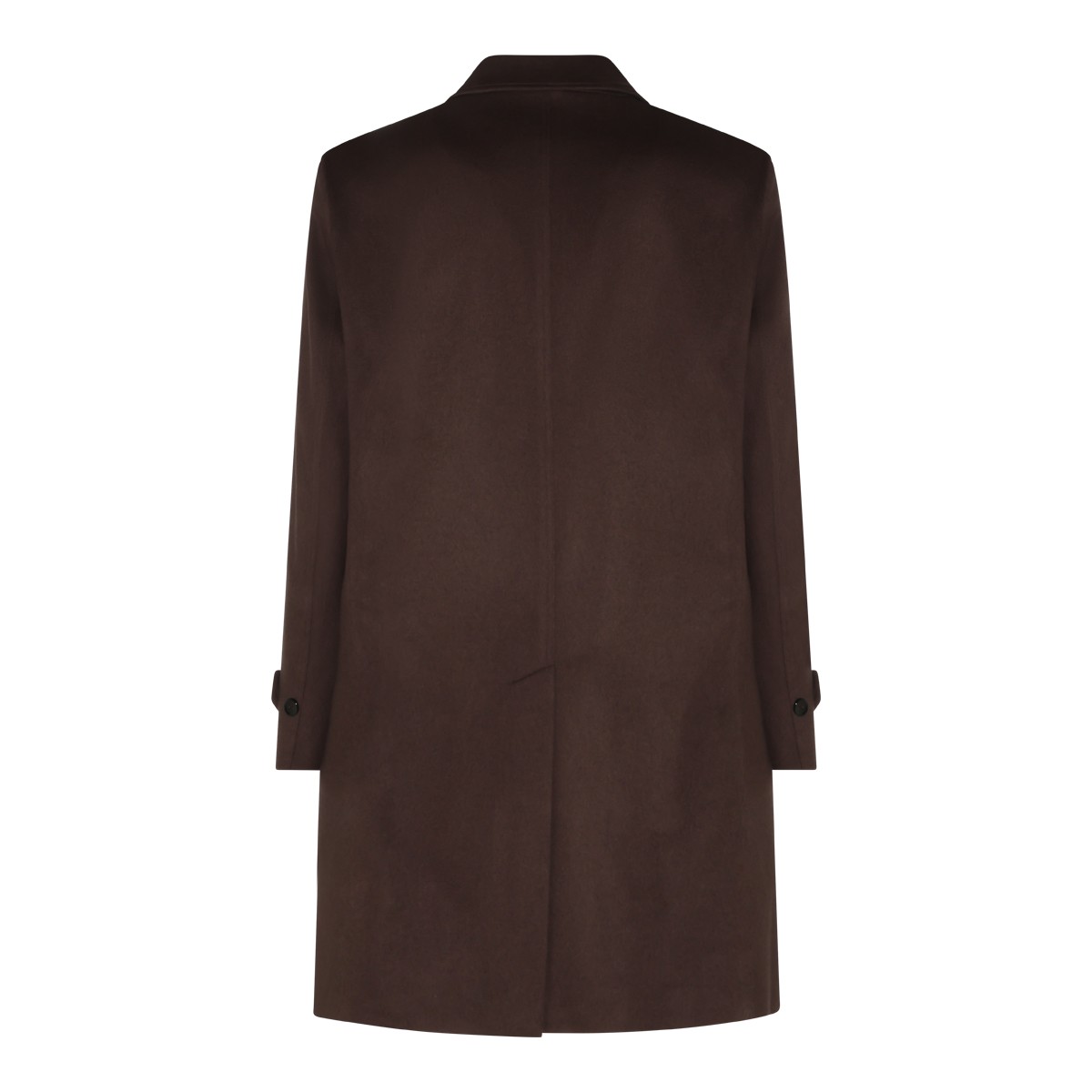 BROWN VIRGIN WOOL AND CASHMERE BLEND...