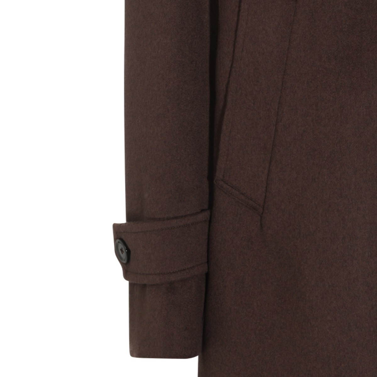 BROWN VIRGIN WOOL AND CASHMERE BLEND...