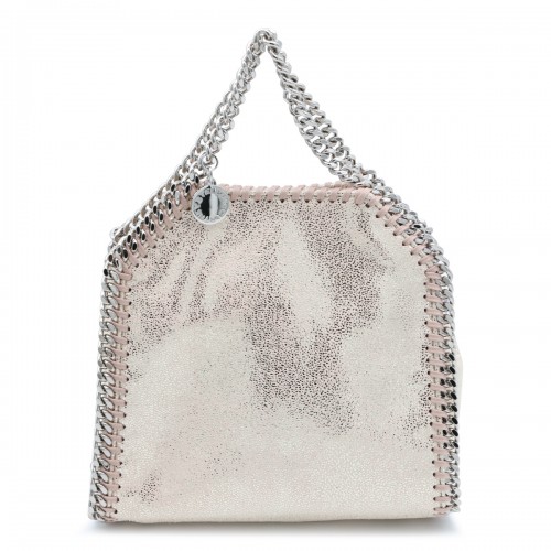 LIGHT PINK FAUX LEATHER TINY TOTE