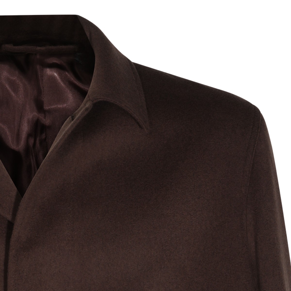 BROWN VIRGIN WOOL AND CASHMERE BLEND...