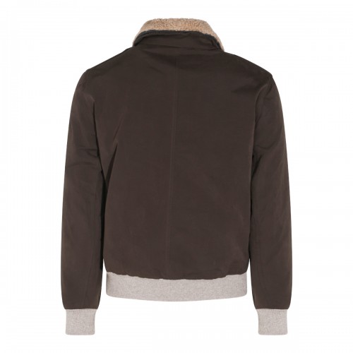 BROWN COTTON DOWN JACKET