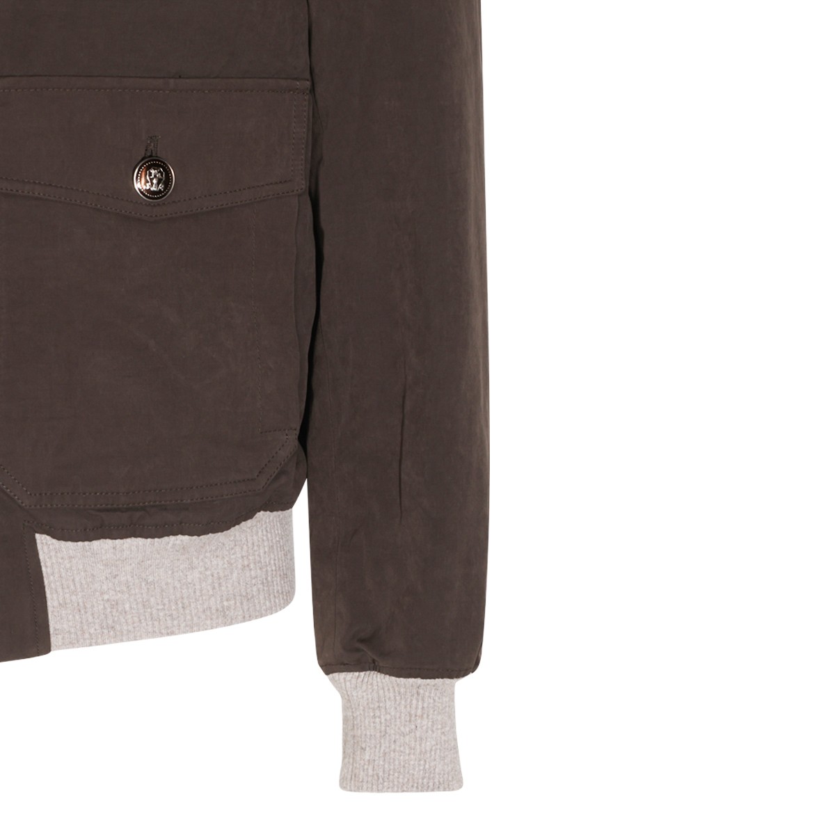 BROWN COTTON DOWN JACKET