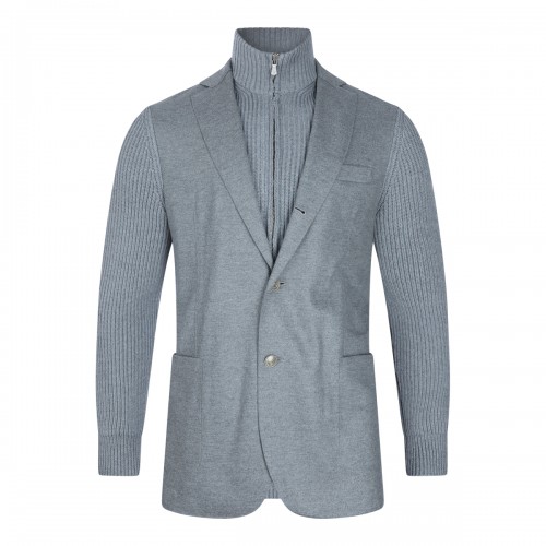 MID GREY WOOL BLAZER