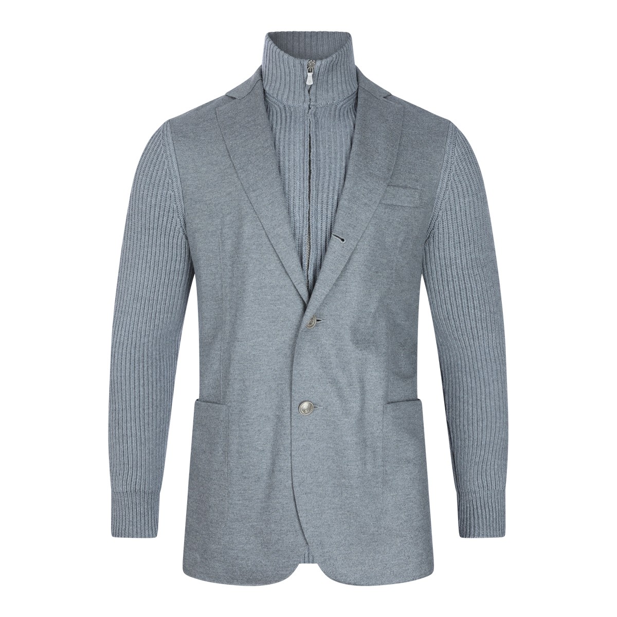MID GREY WOOL BLAZER